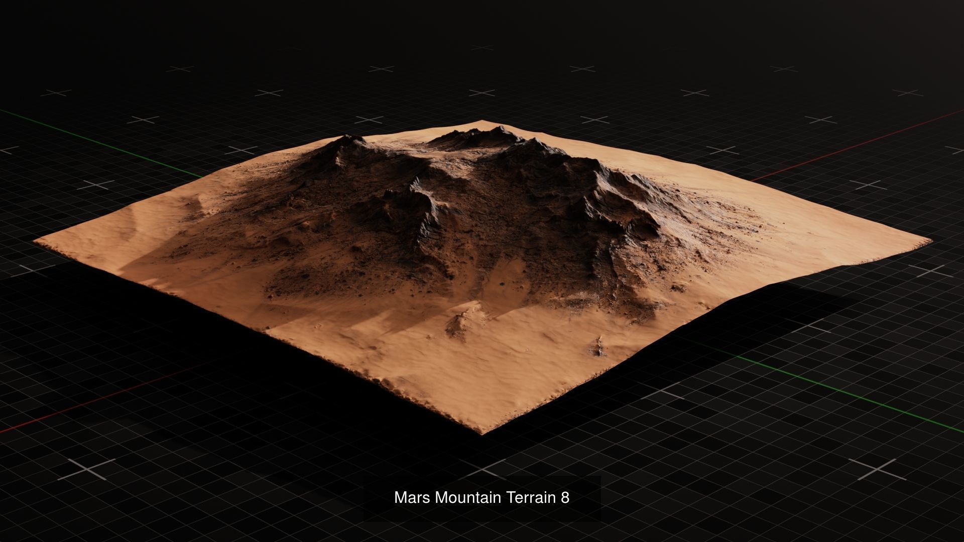 Mars Terrain Asset Pack 3D Model Collection_13