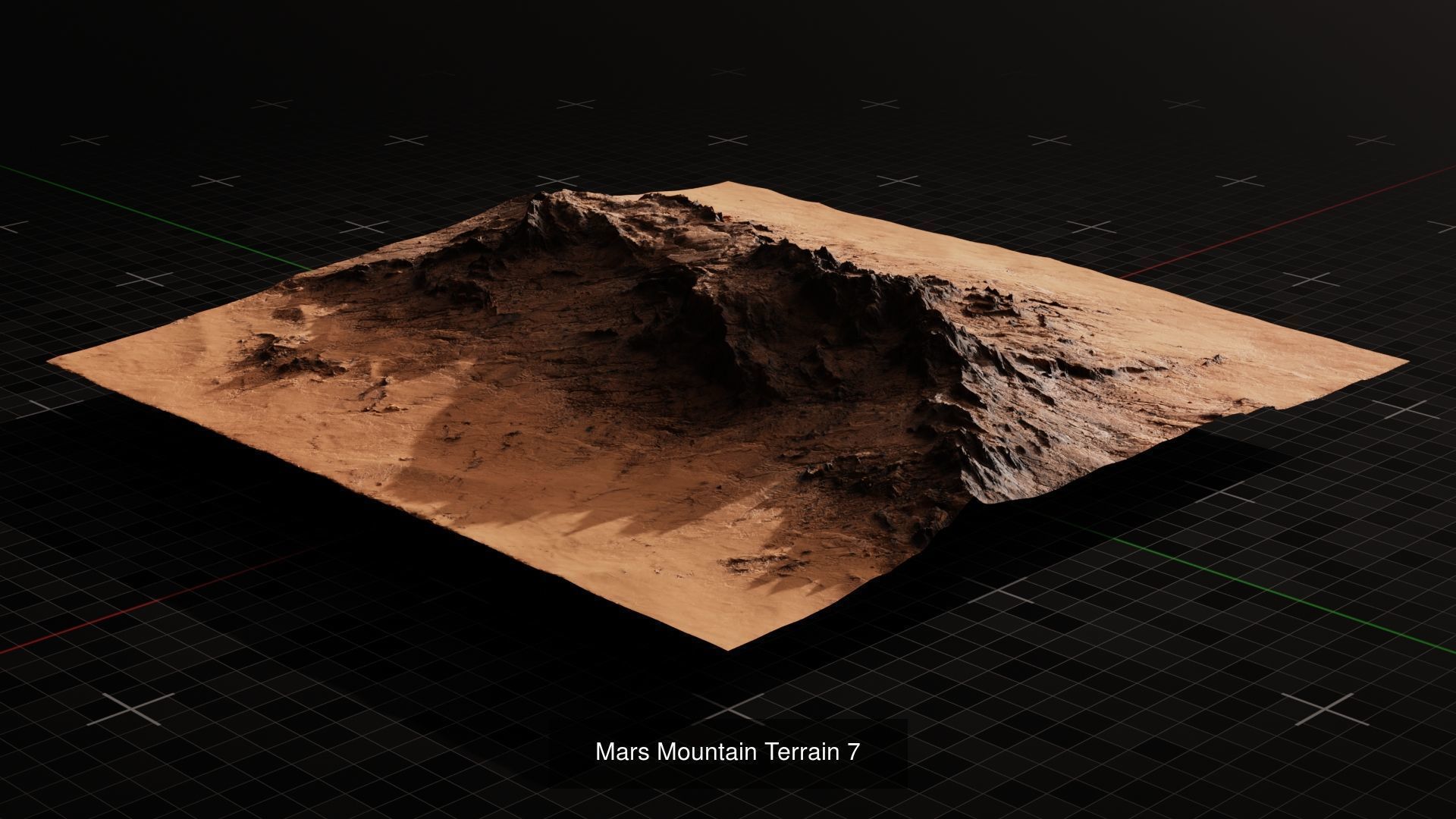 Mars Terrain Asset Pack 3D Model Collection_12
