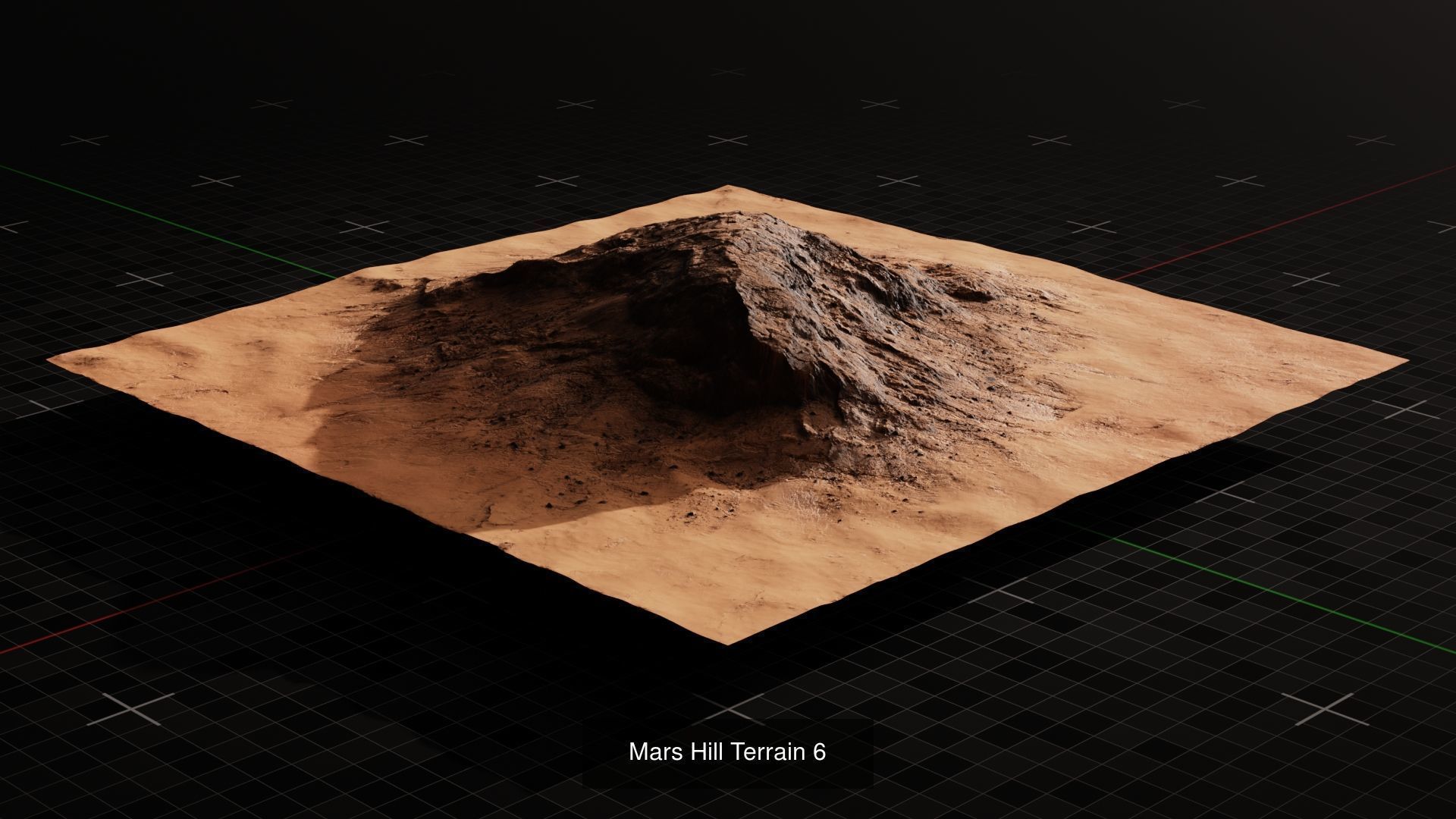 Mars Terrain Asset Pack 3D Model Collection_11