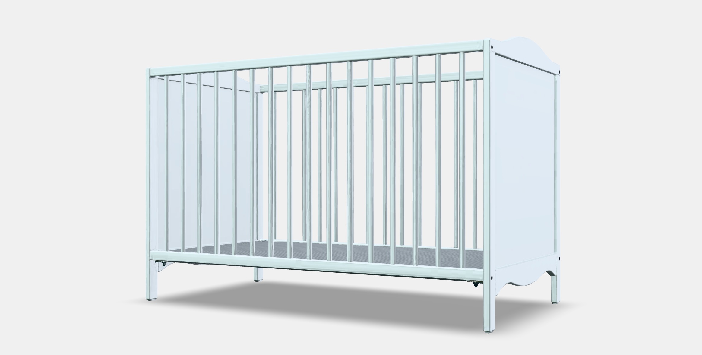 SMAGORA Childrens bed Low-poly 3D model_13