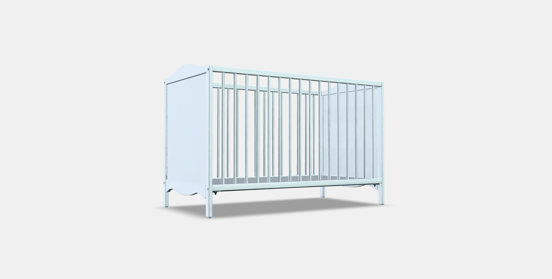 SMAGORA Childrens bed Low-poly 3D model_2
