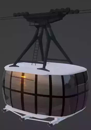 Cable car vehicle from Rio de Janeiro Brazil