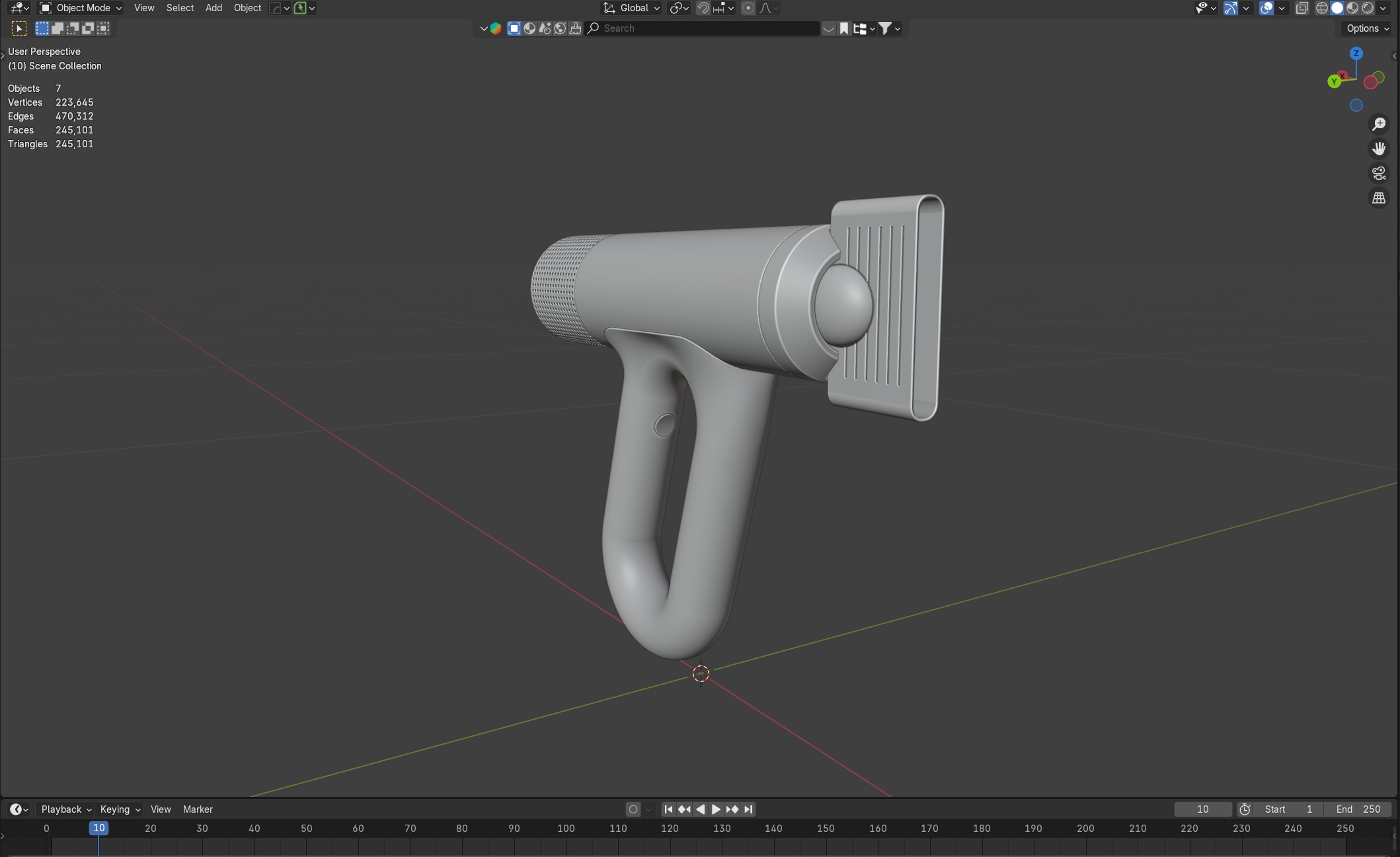 Industrial Modern Hair Dryer 3d Concept Design 3D model_21