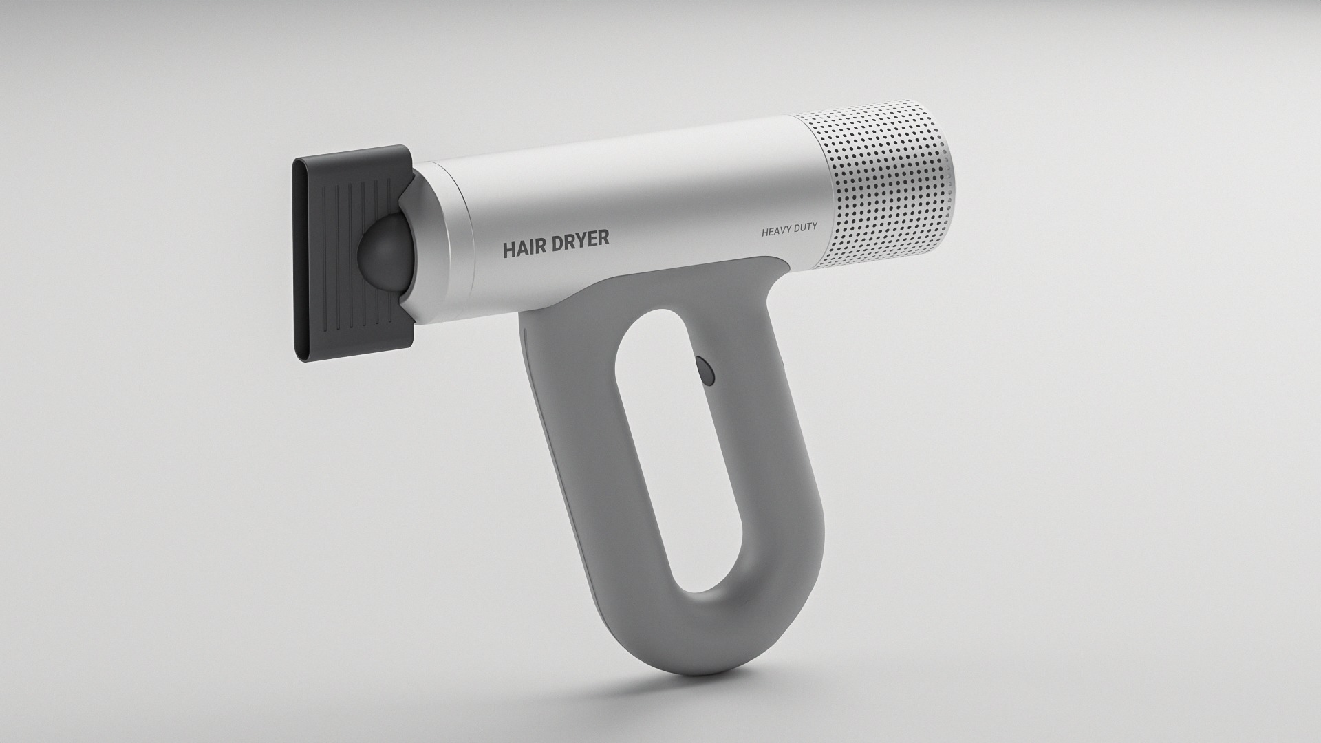 Industrial Modern Hair Dryer 3d Concept Design 3D model_1