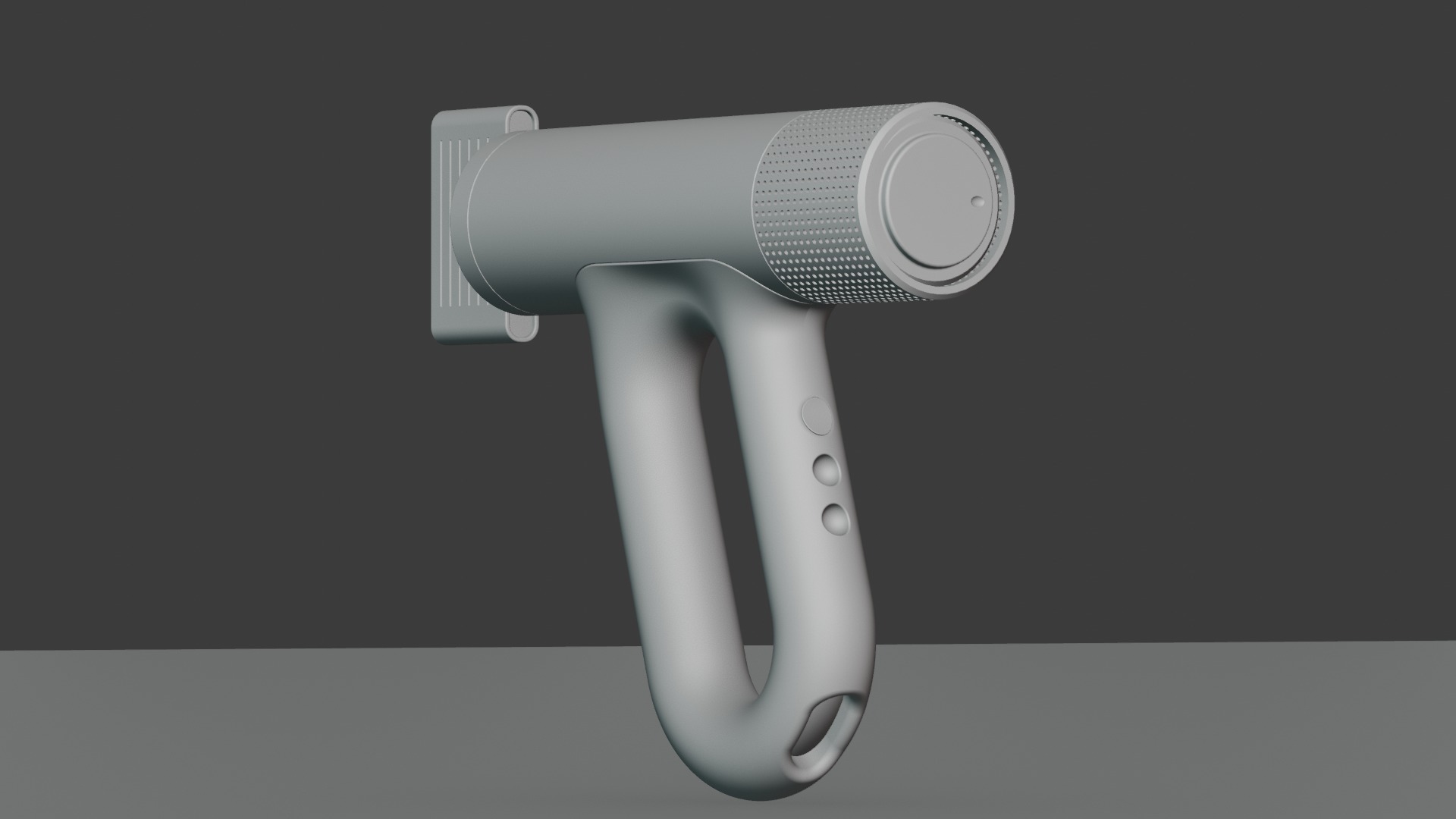 Industrial Modern Hair Dryer 3d Concept Design 3D model_16