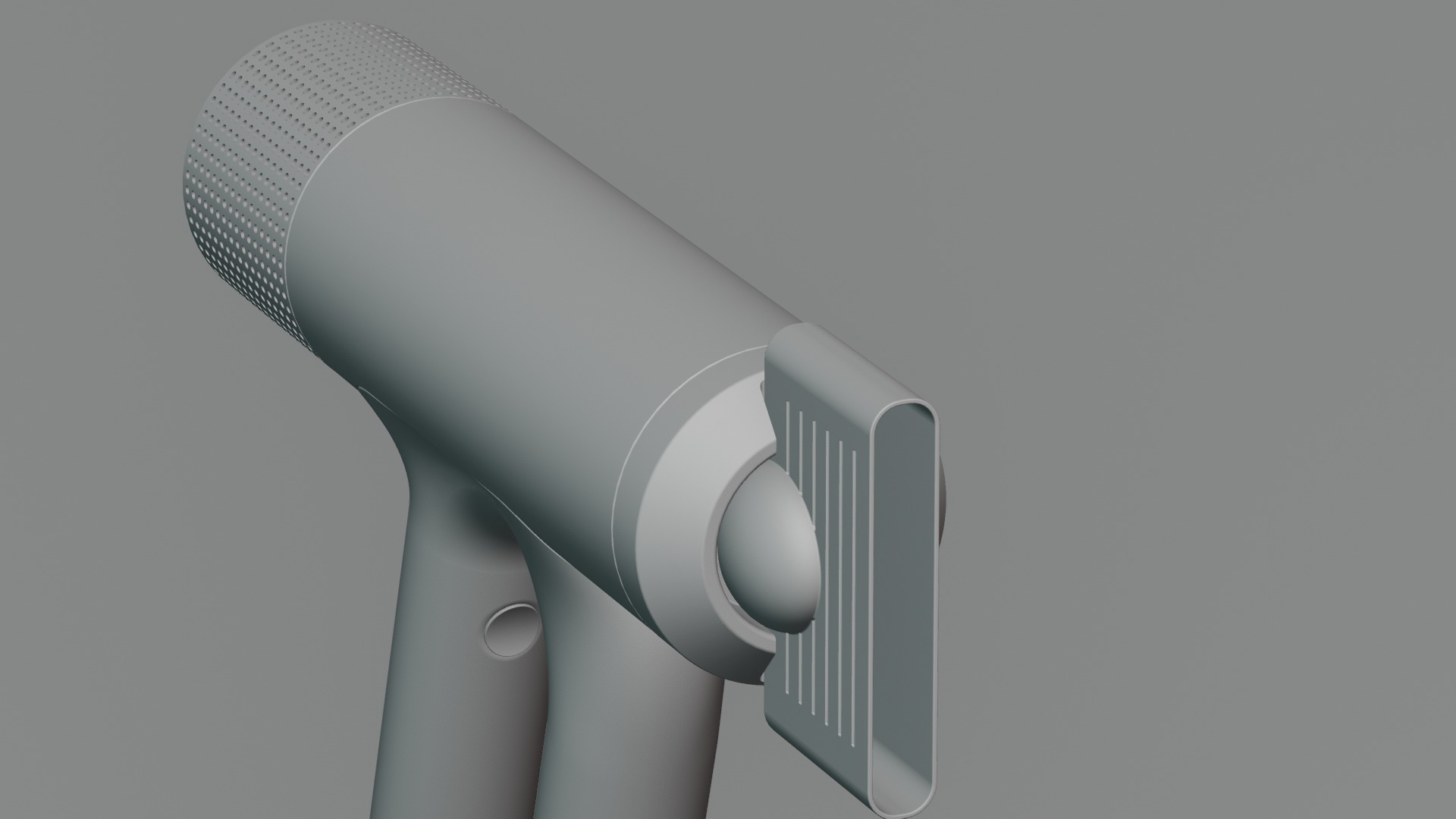 Industrial Modern Hair Dryer 3d Concept Design 3D model_14