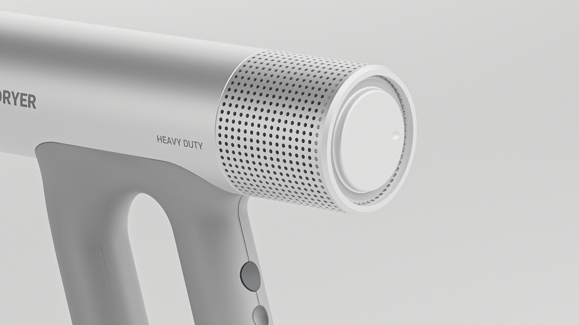 Industrial Modern Hair Dryer 3d Concept Design 3D model_2