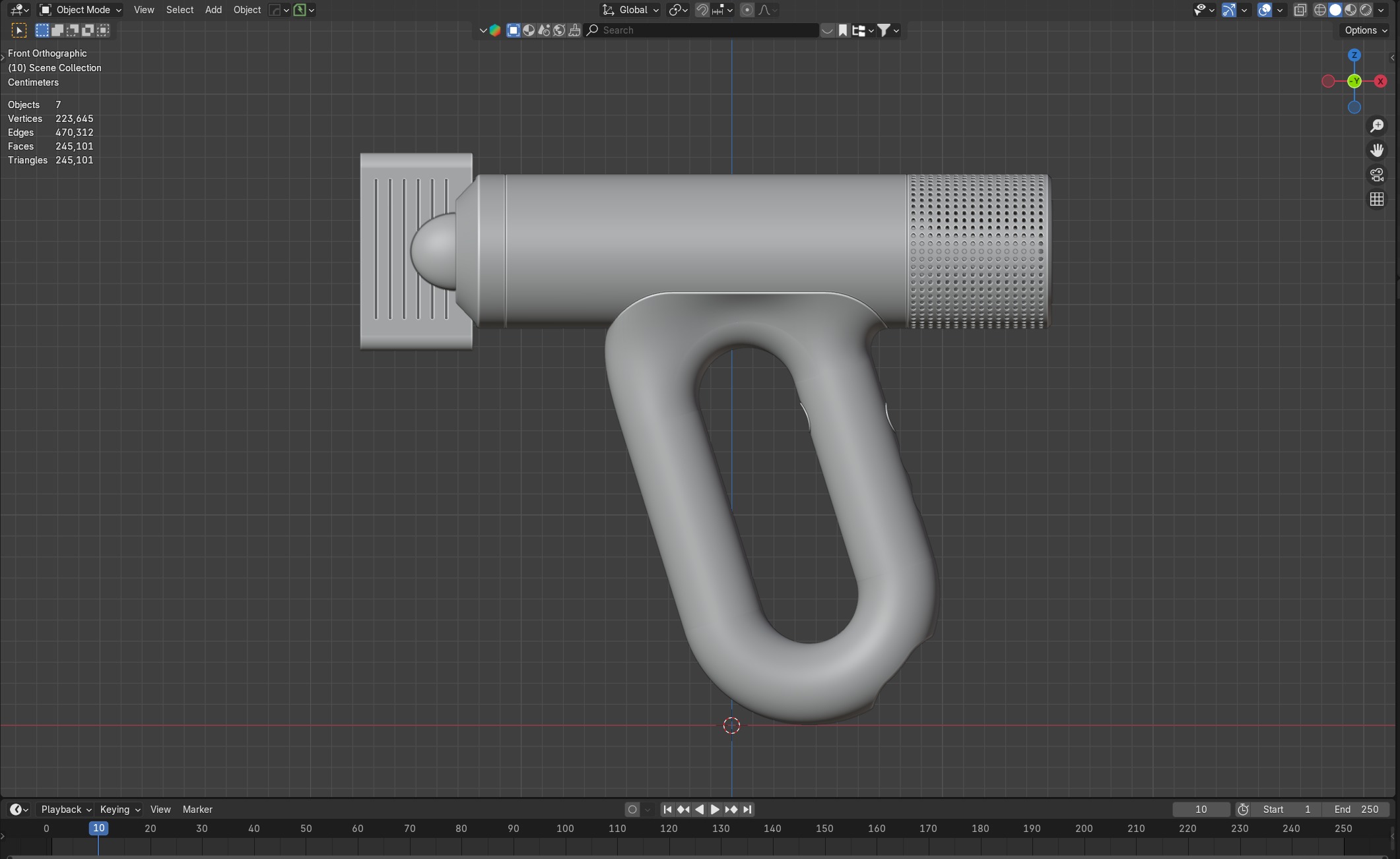 Industrial Modern Hair Dryer 3d Concept Design 3D model_20