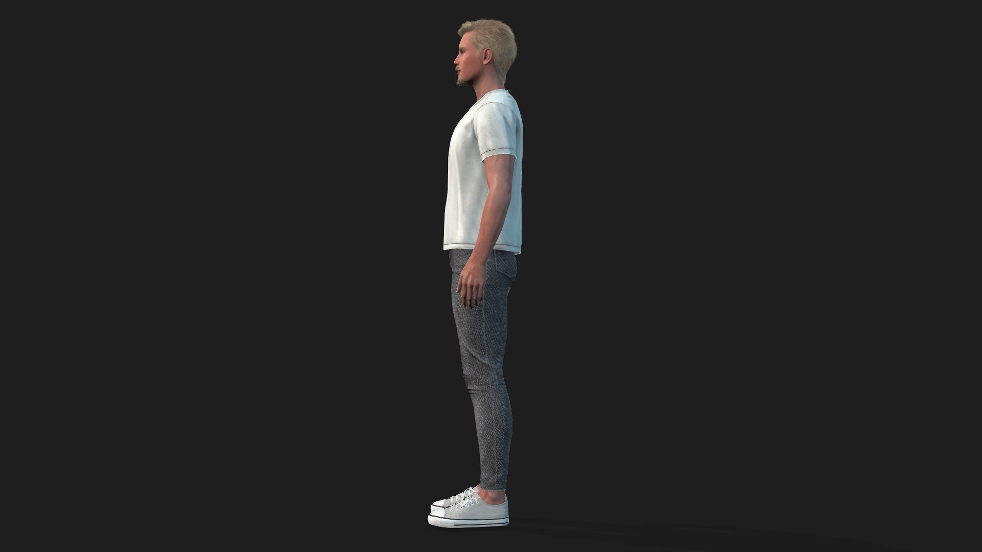 realistic character for animations and games 3D model_9