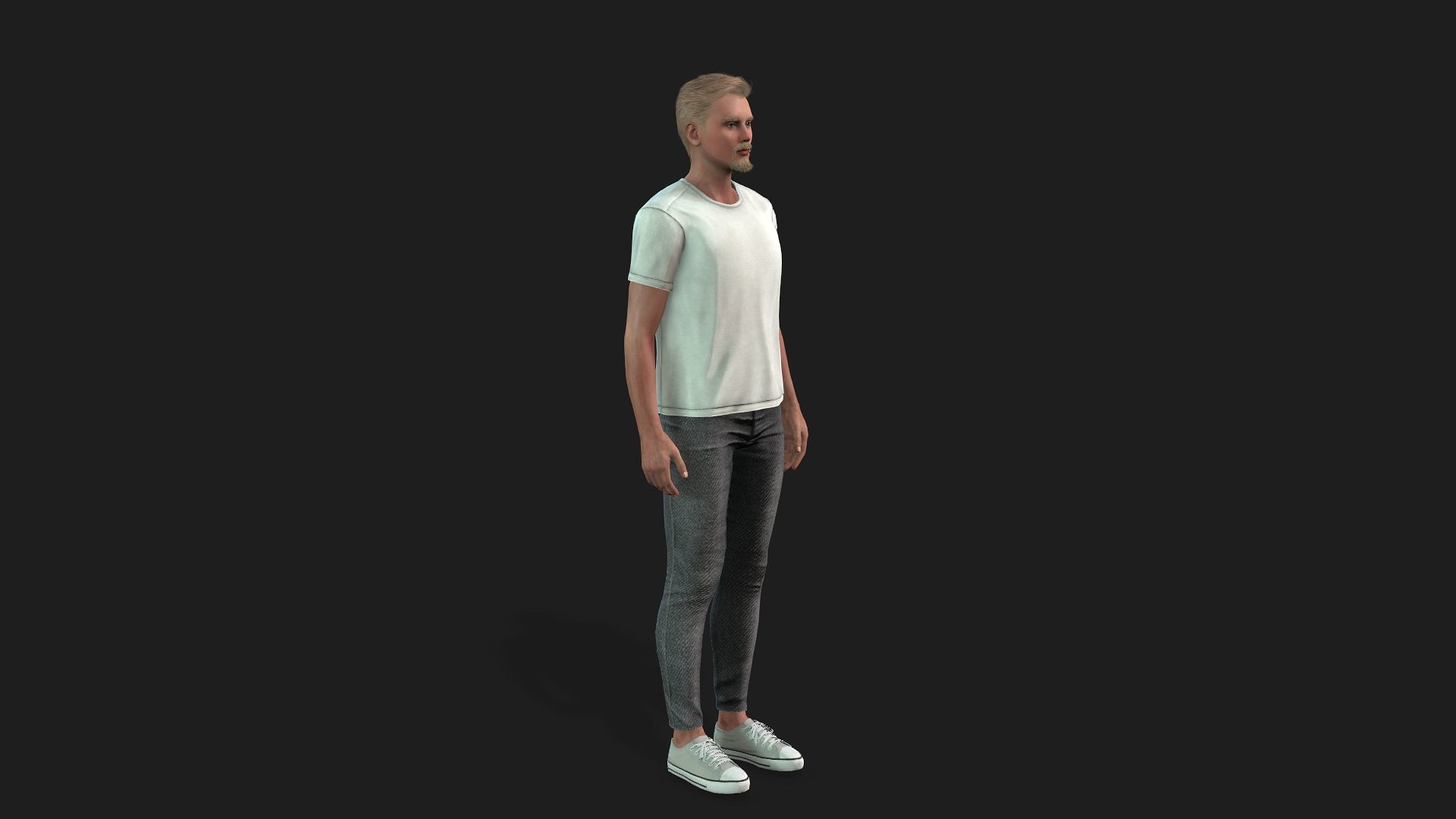 realistic character for animations and games 3D model_3