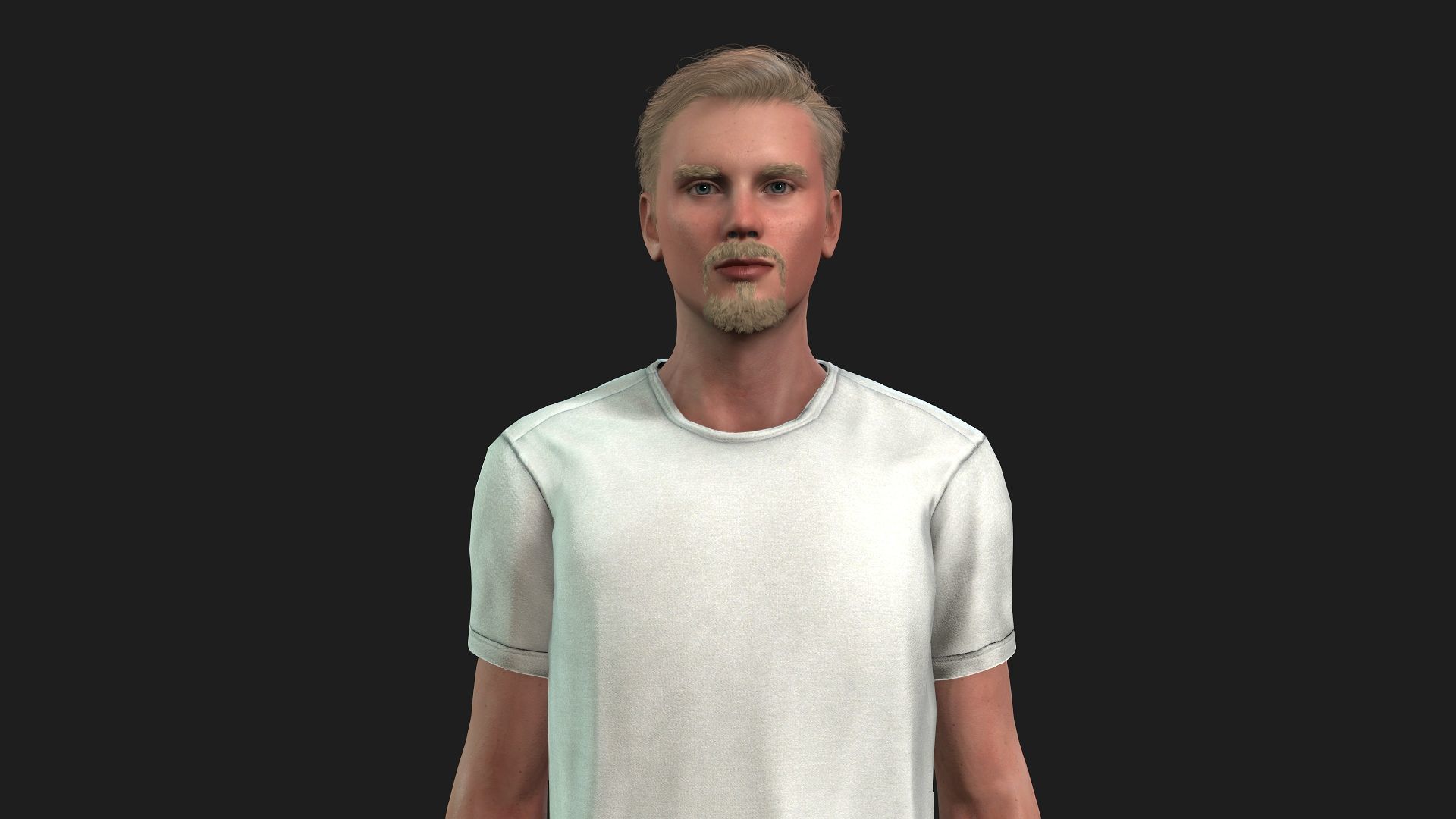 realistic character for animations and games 3D model_1