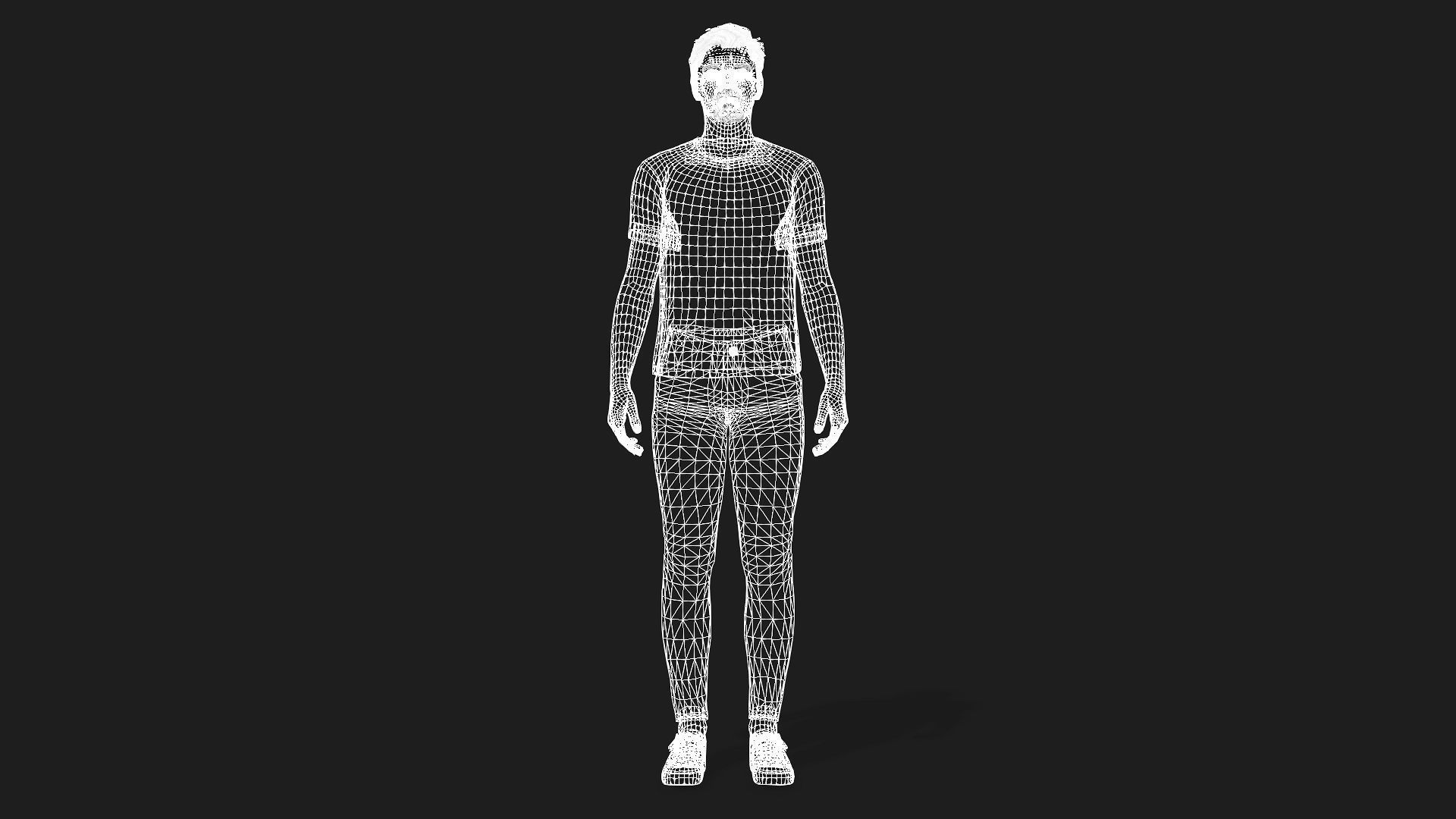 realistic character for animations and games 3D model_12