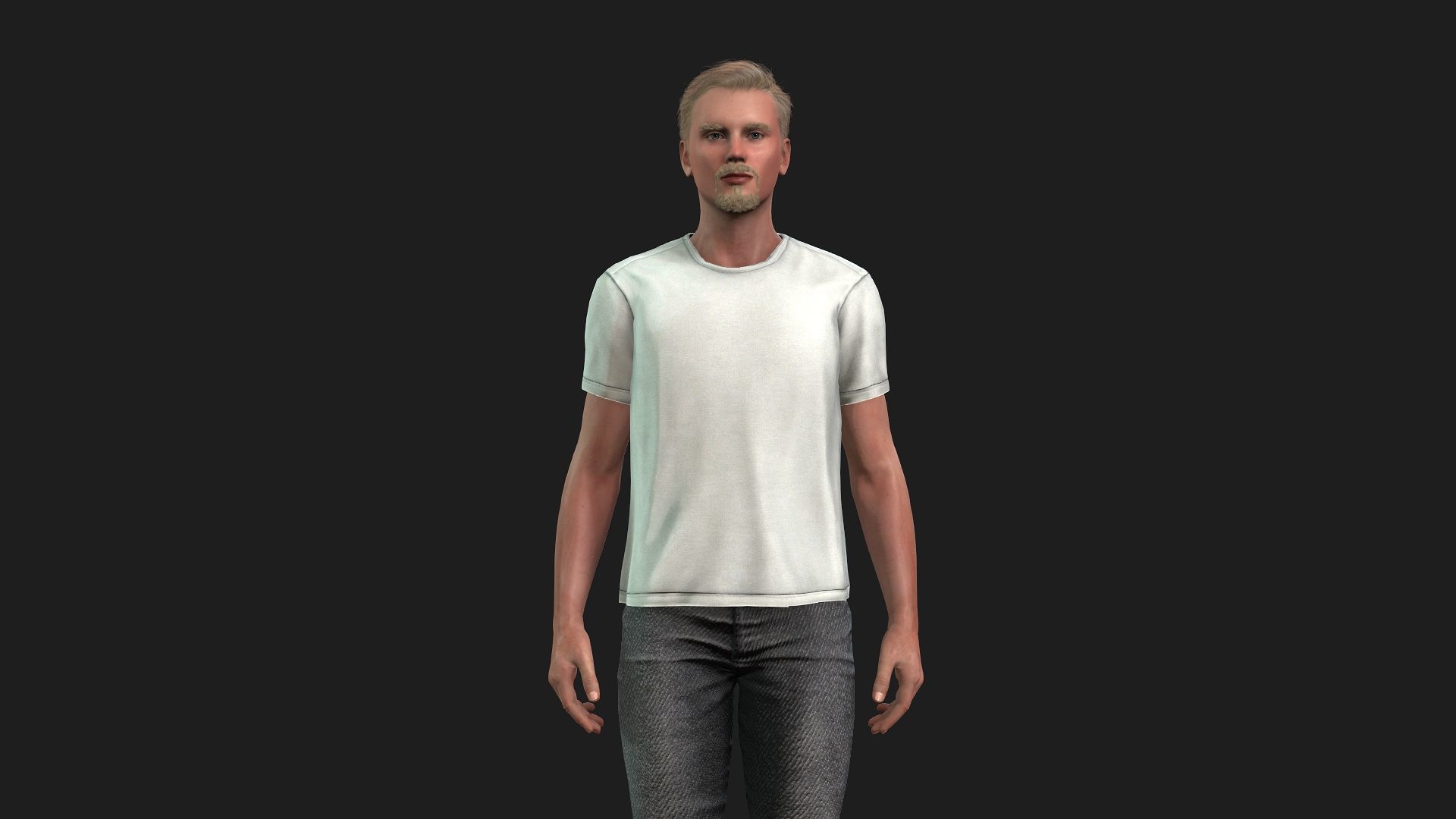 realistic character for animations and games 3D model_11