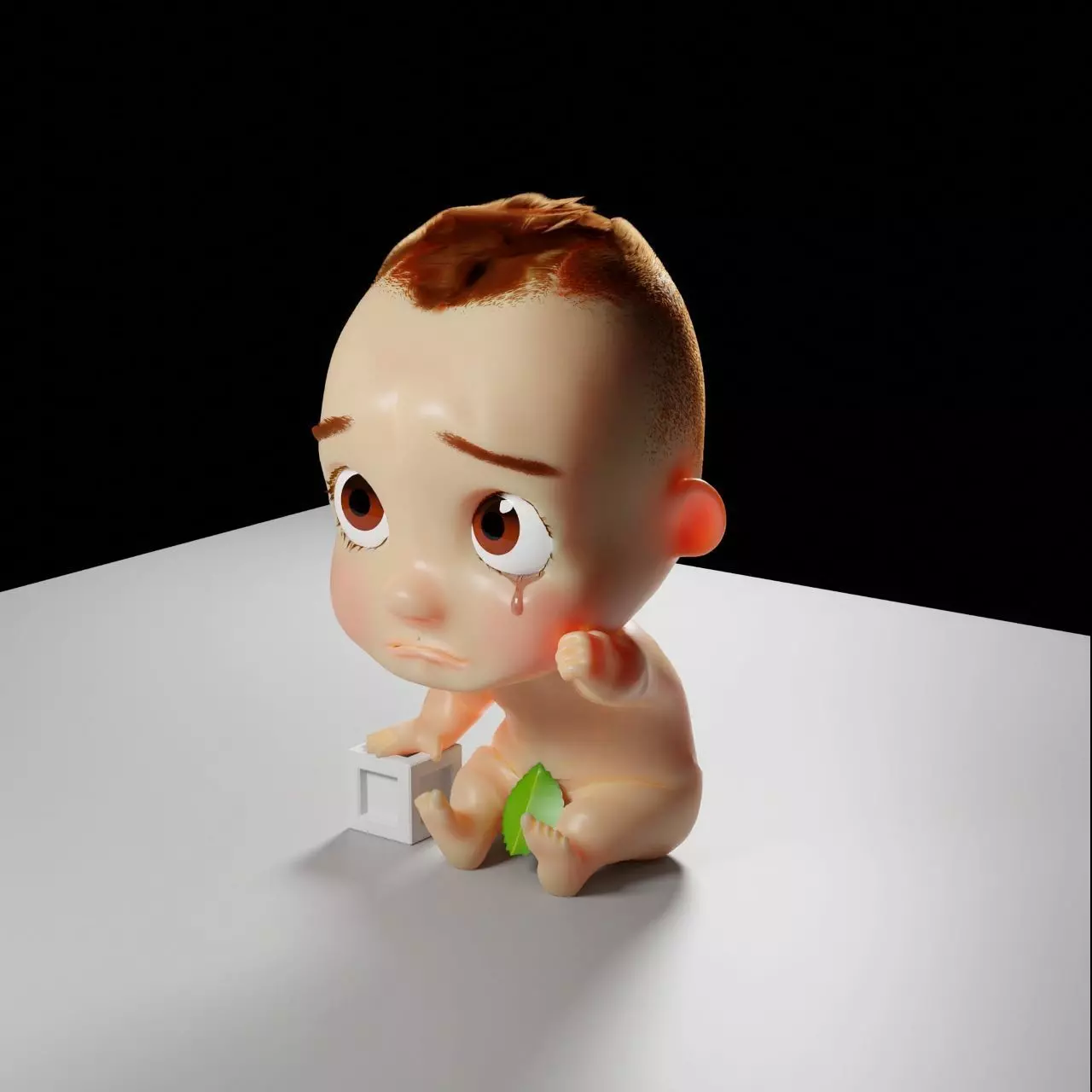 Baby Kid rigged character 3d model for animation 3D model