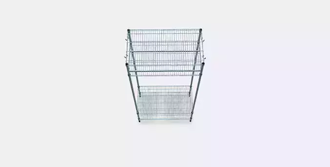 OMAR Bookcase with clothes rack