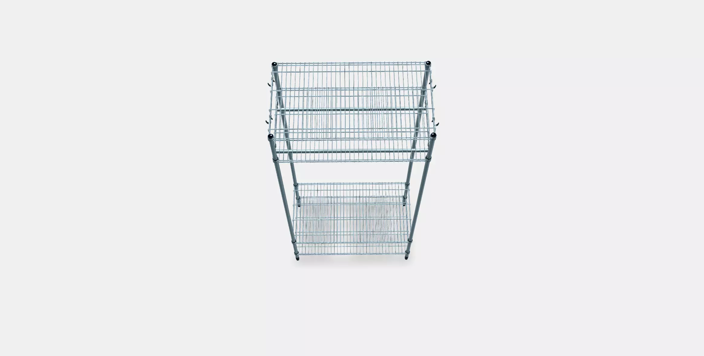 OMAR Bookcase with clothes rack Low-poly 3D model_0