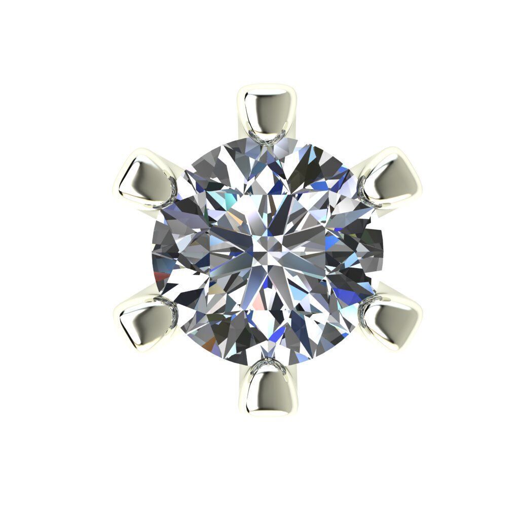 Diamond Studs Earrings 3dm stl details 3D print model 3D print model_1