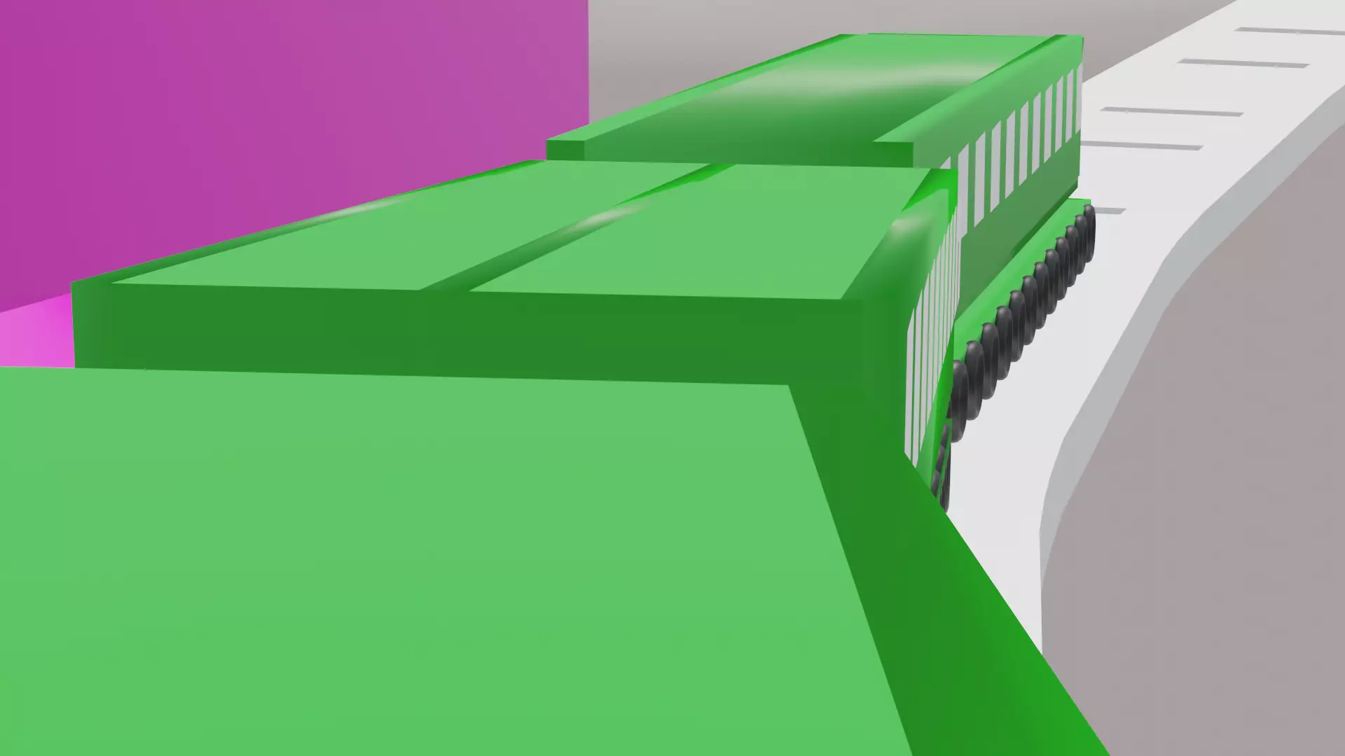 train Low-poly 3D model
