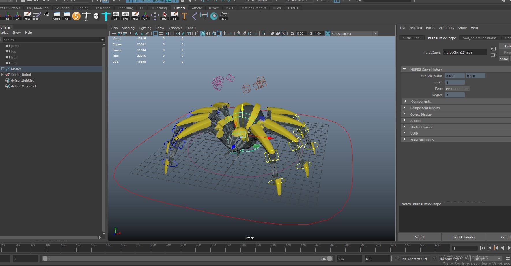 Spider Robot Pack Low-poly 3D model_7