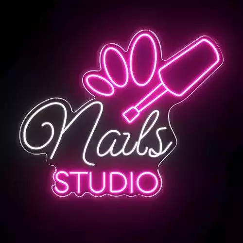 Nails Studio Neon Sign