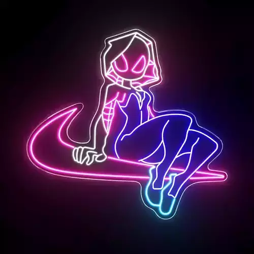 Spider Gwen Neon Sign