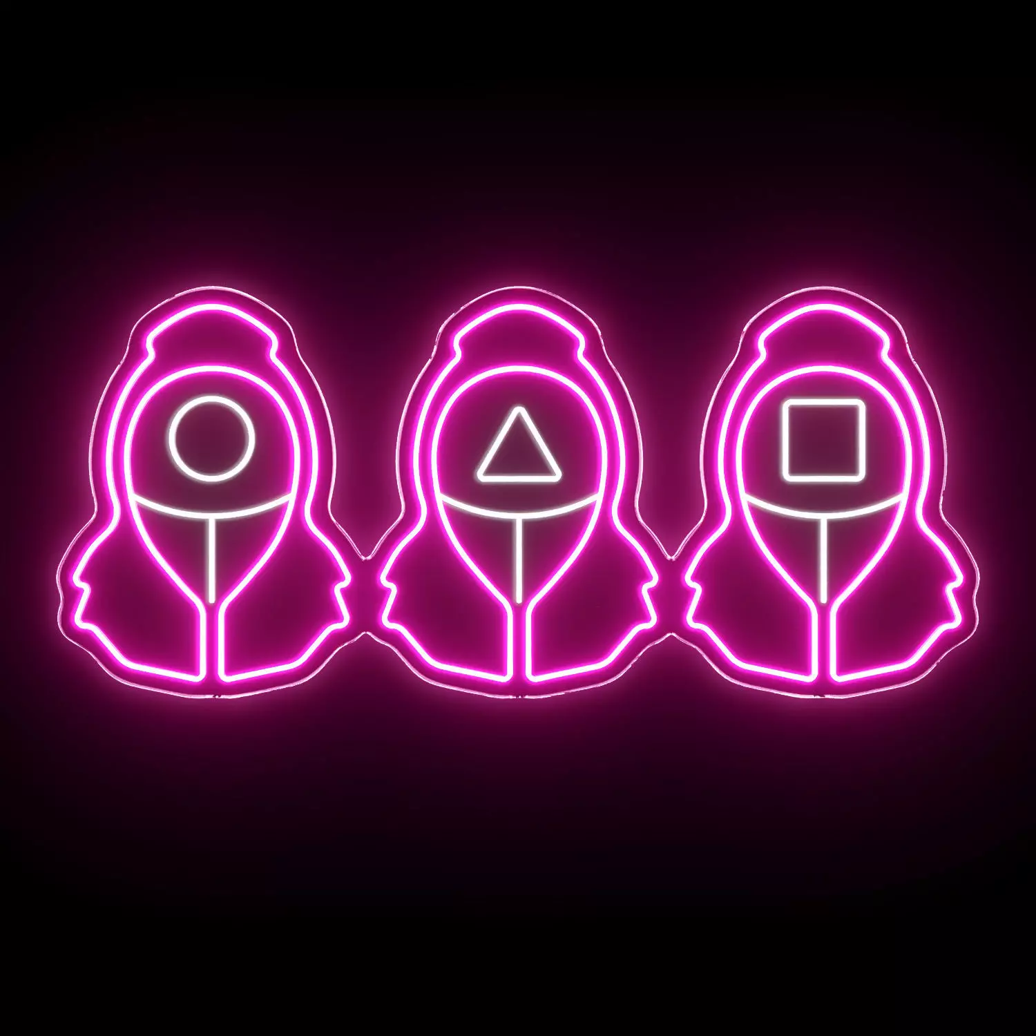 SQUID GAME Soldiers Neon Sign 3D model