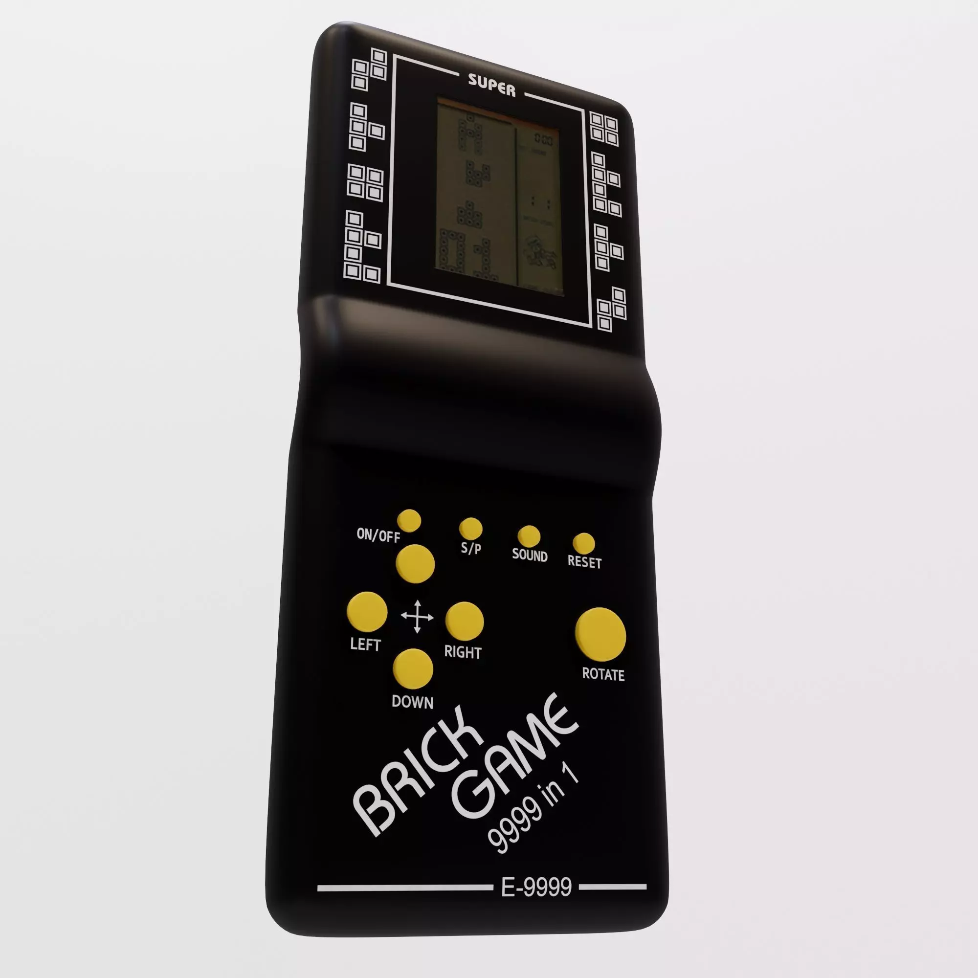 Brick Game Handheld Console 3D model