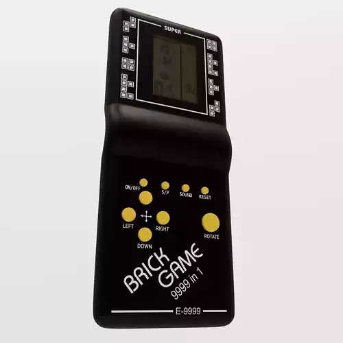 Brick Game Handheld Console 3D model