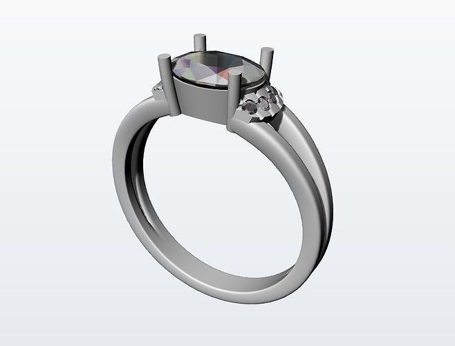 Ring topaz 3D print model