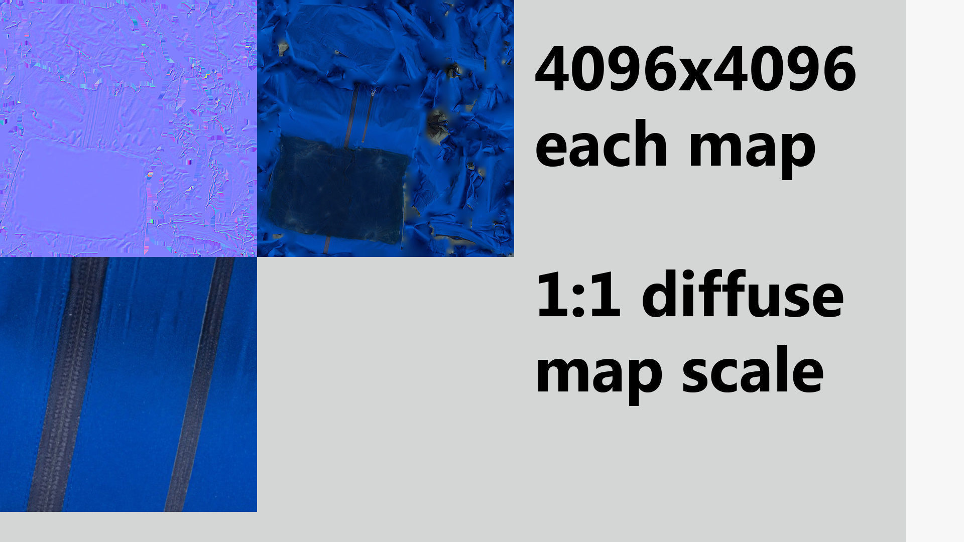 Blue windbreaker windcheater jacket generic folded for sport 3D model_7