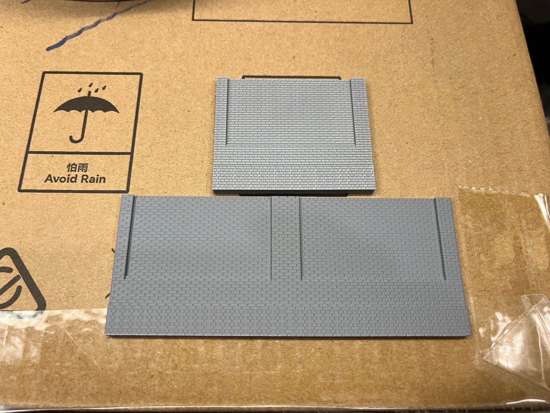 Model Railway Station High Wall Single Side FDM and Resin 3D print model_6