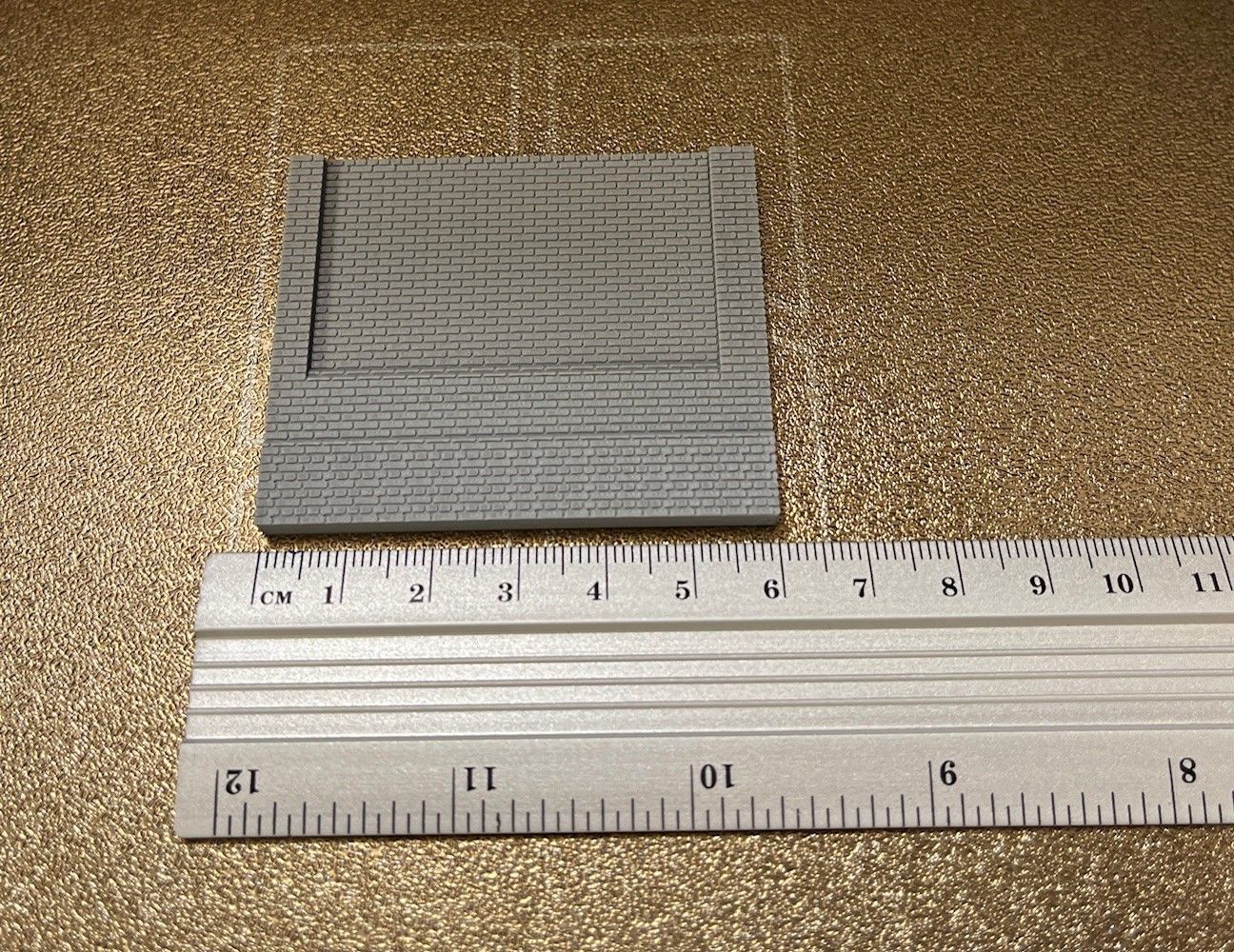 Model Railway Station High Wall Single Side FDM and Resin 3D print model_5