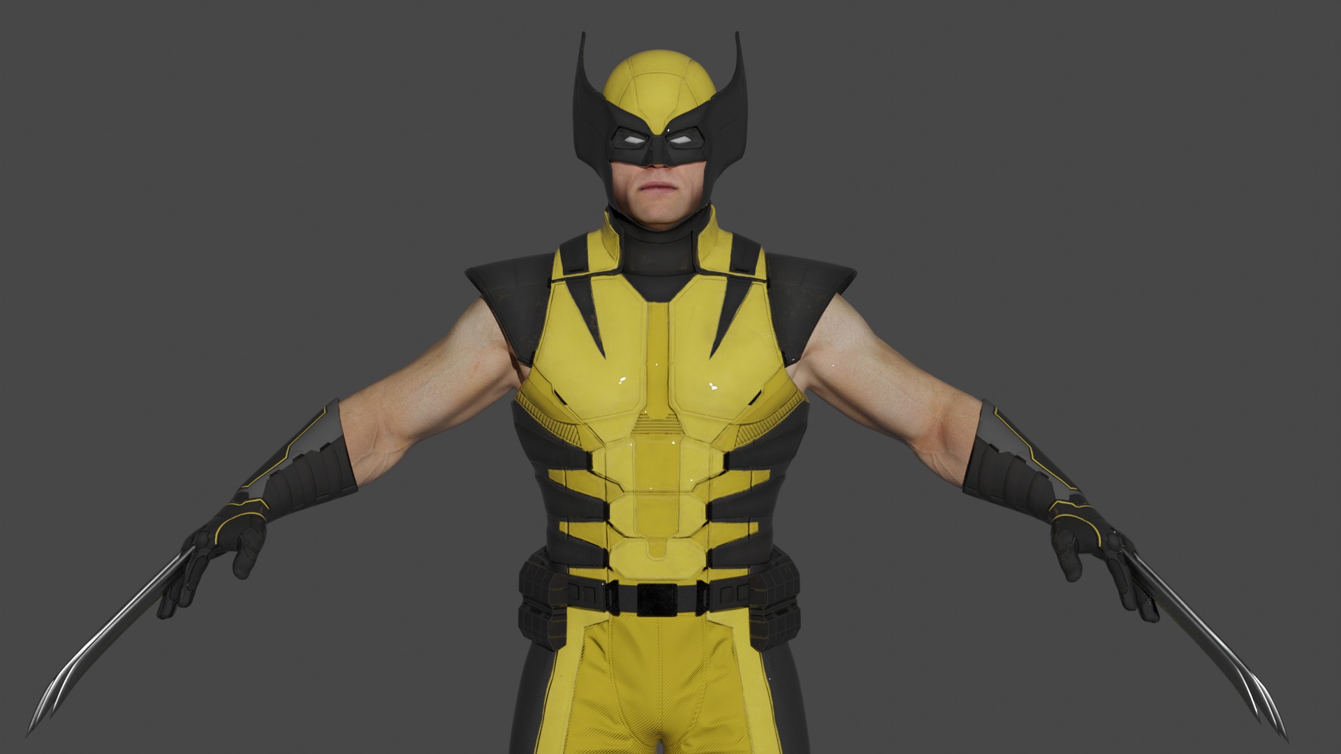 Wolverine Suit 3D model_2