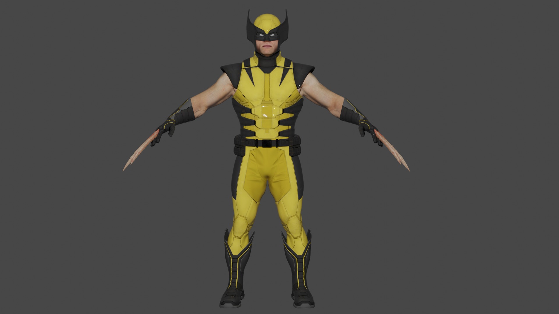 Wolverine Suit 3D model_1