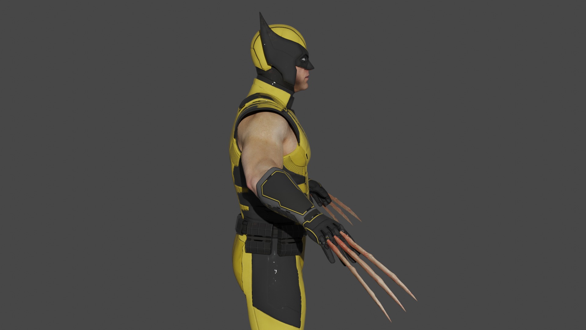 Wolverine Suit 3D model_7