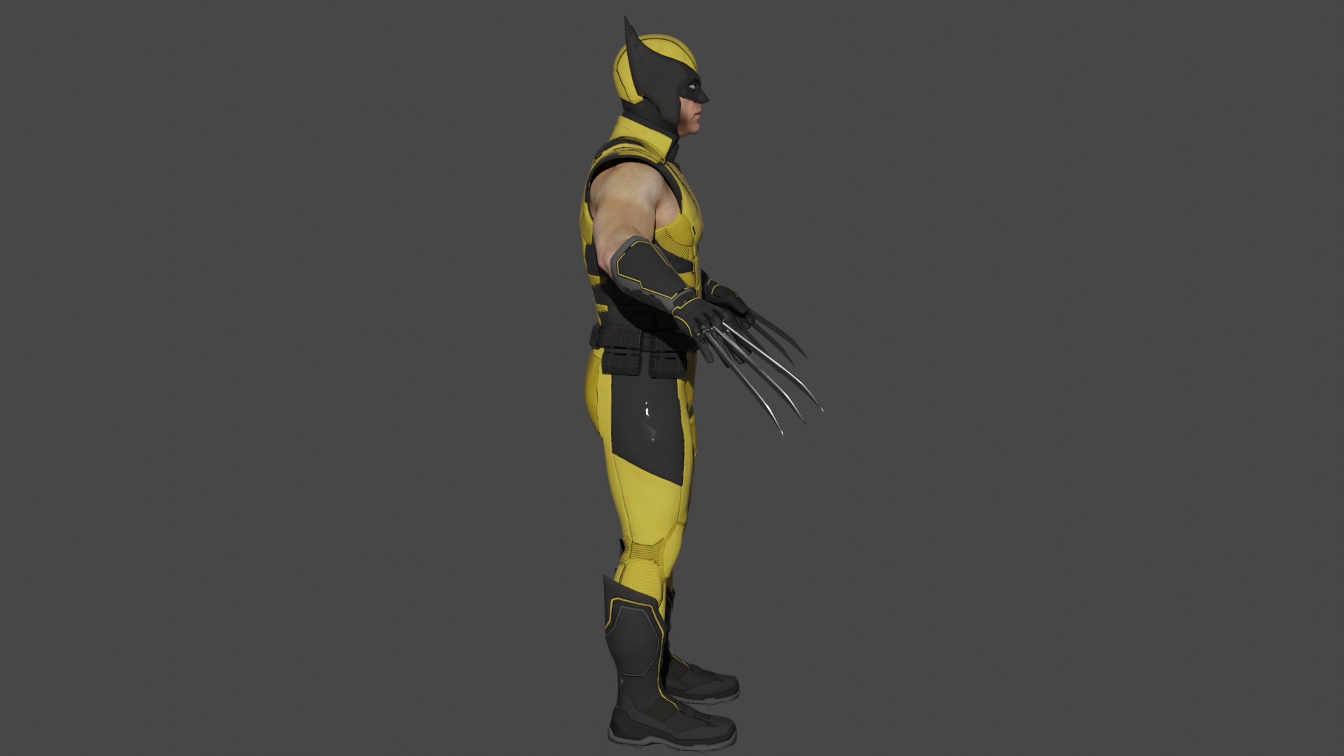 Wolverine Suit 3D model_4