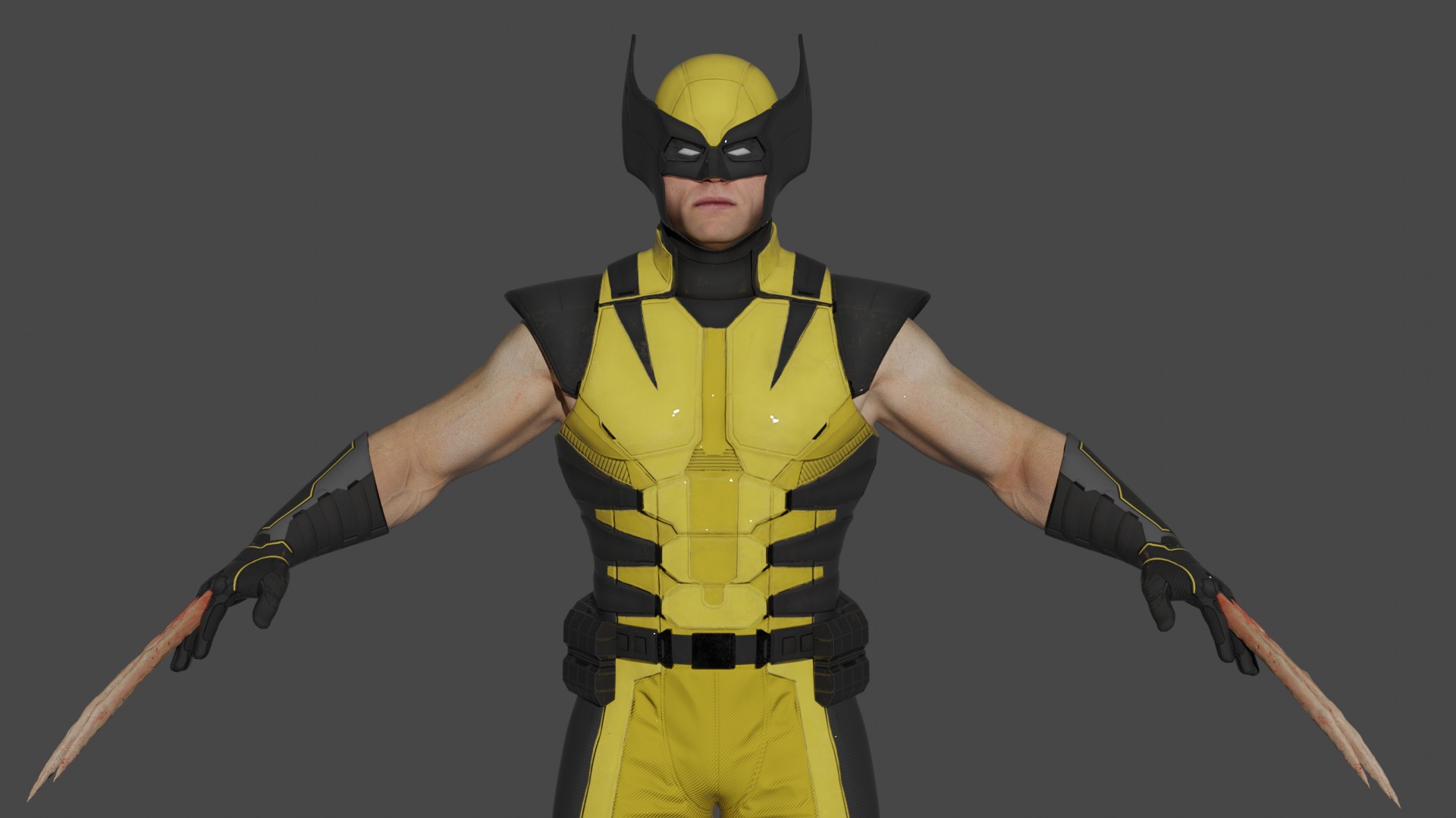 Wolverine Suit 3D model_3