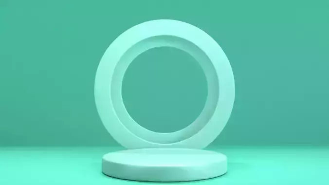 Display Podium Green