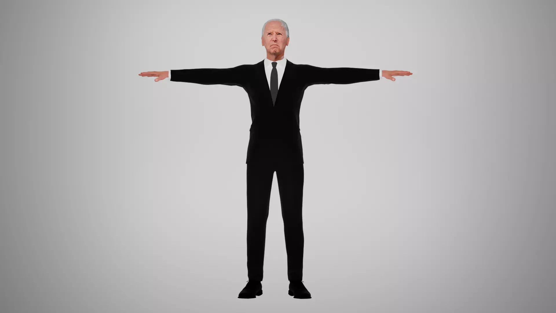 joe biden rig ready for animation 3D model