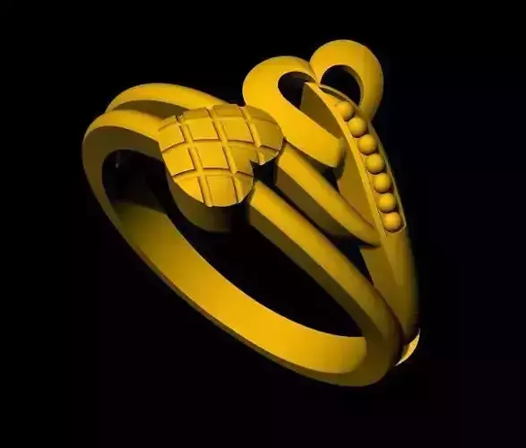 Heart Ring 3dm file
