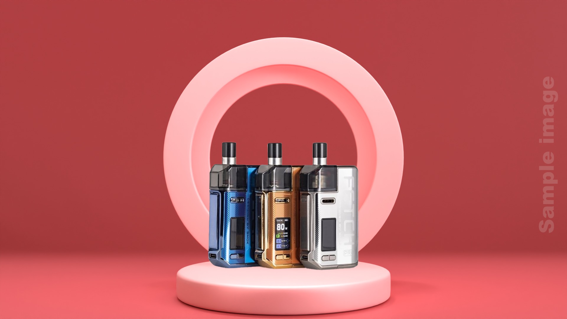 Display Podium Pink 3D model_1