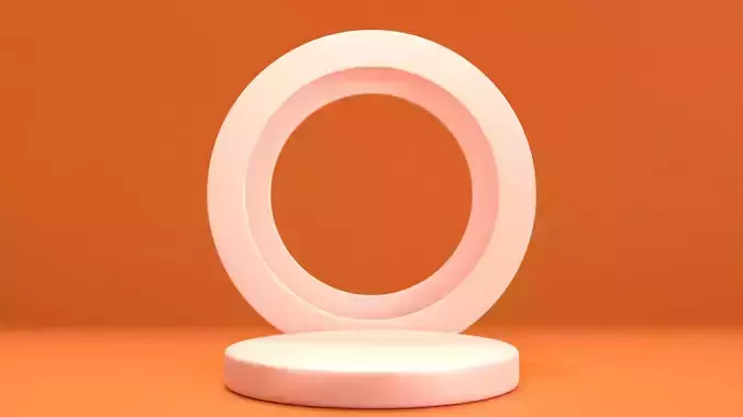 Display Podium Orange 2