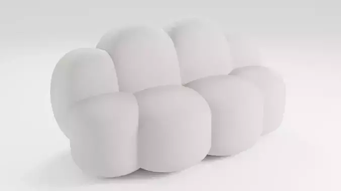 An unusual sofa combining minimalist and modern style