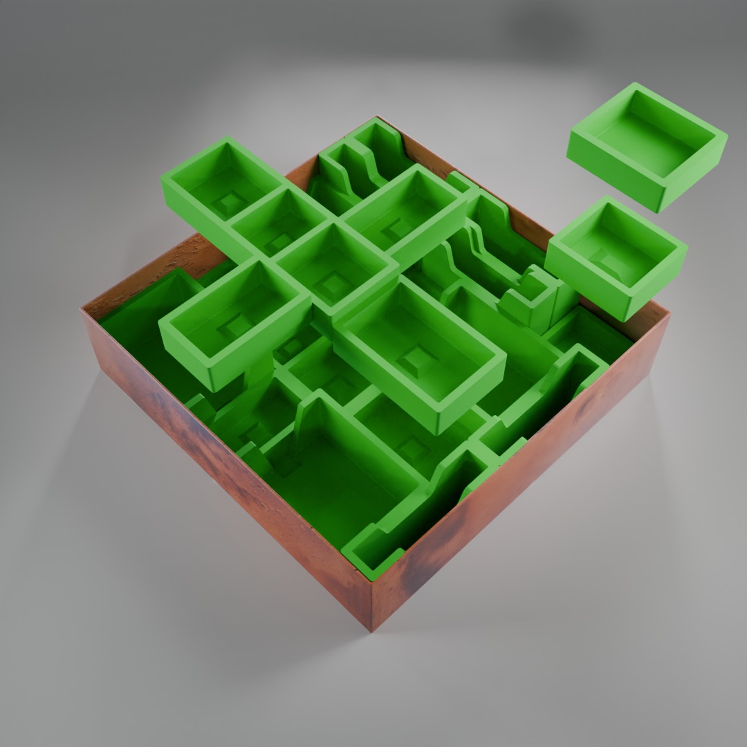 Terraforming Mars Organizer inserts for all expansions 3D print model_5