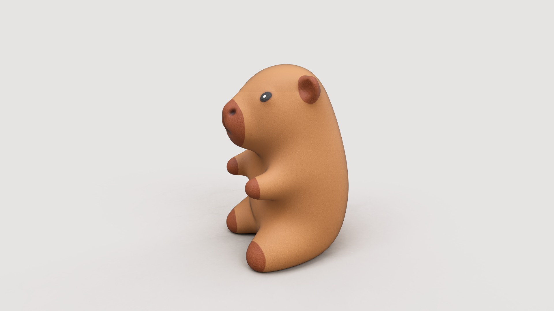 Capybara cute 3d print stl  3D print model_4