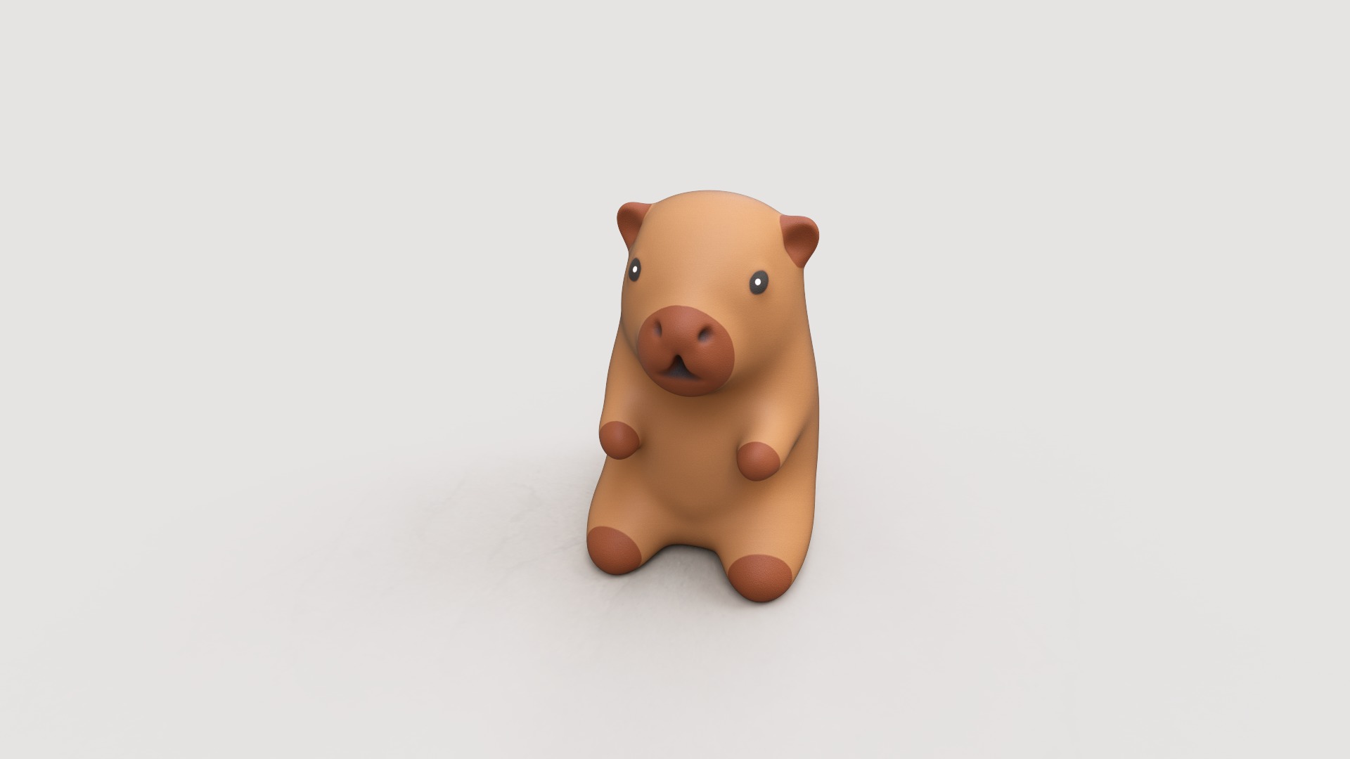 Capybara cute 3d print stl  3D print model_2