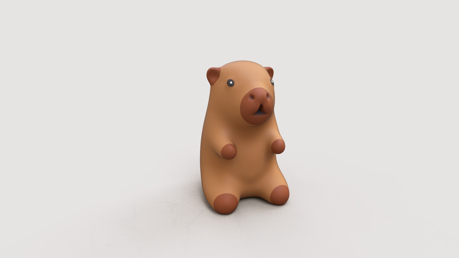 Capybara cute 3d print stl  3D print model_1