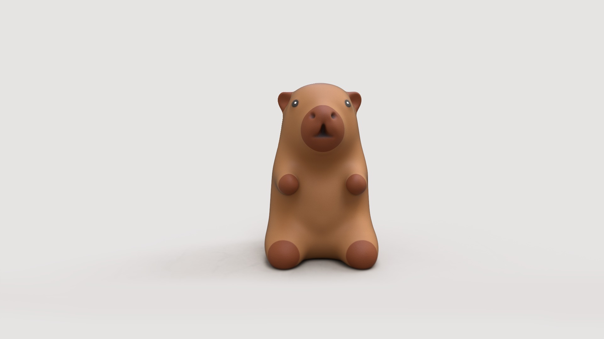 Capybara cute 3d print stl  3D print model_5