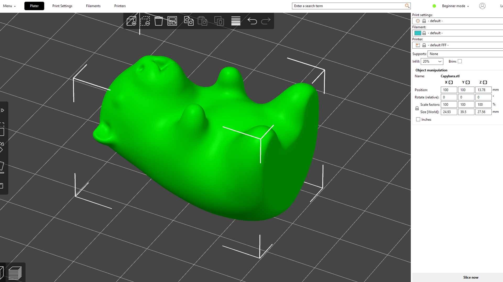Capybara cute 3d print stl  3D print model_7