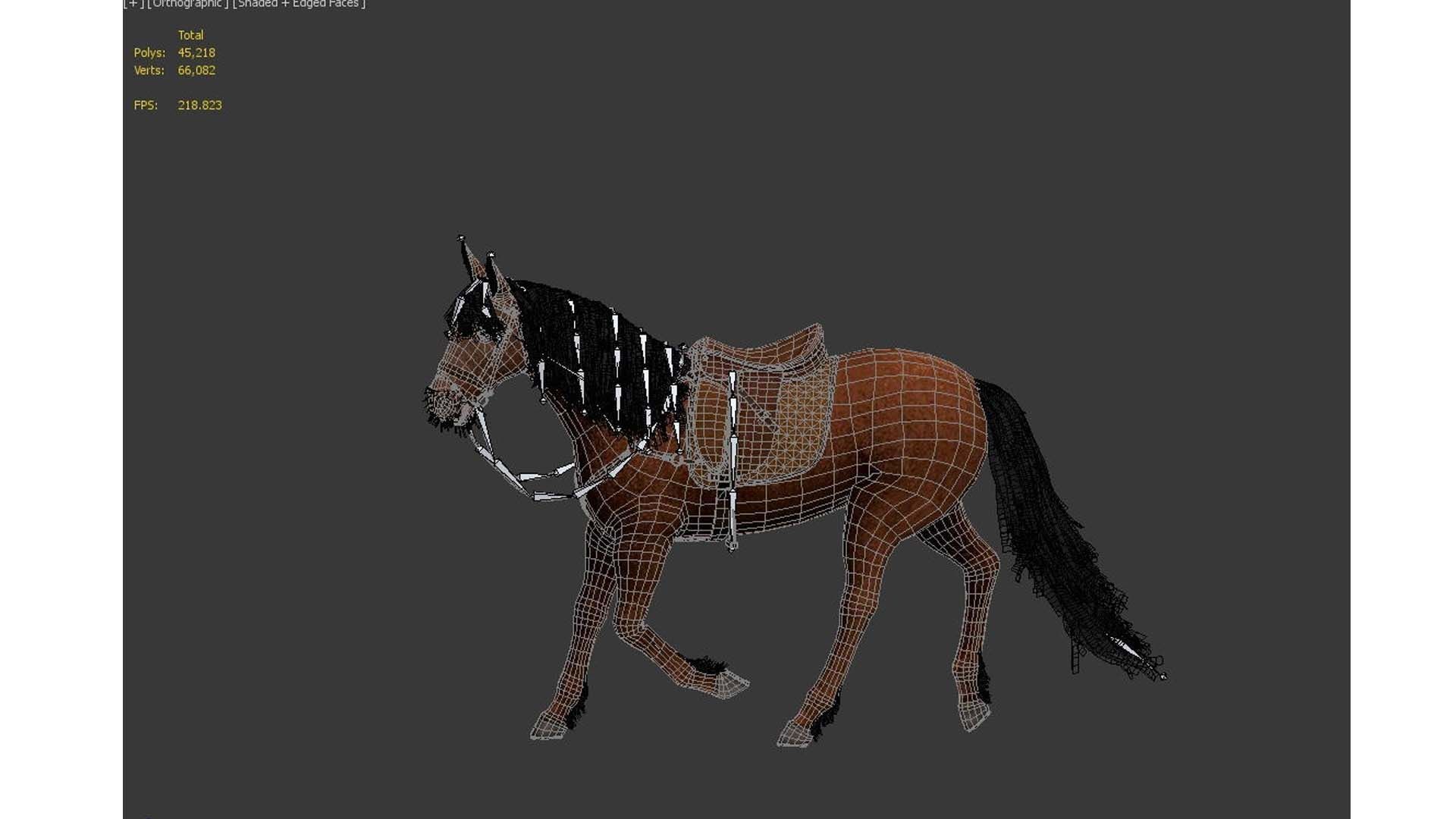horse Low-poly 3D model_14